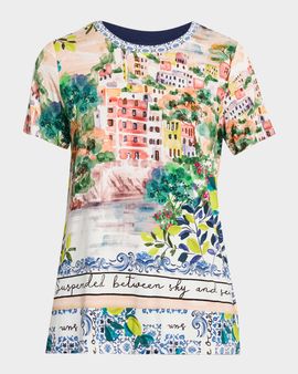 Johnny Was The Janie Botanical-Print Crewneck Tee