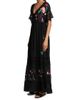 Johnny Was Women's Adeline Amapola Embroidered Silk Maxi Dress - 4