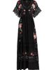 Johnny Was Women's Adeline Amapola Embroidered Silk Maxi Dress - 8
