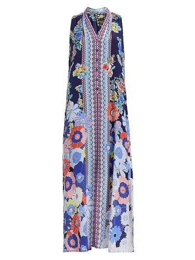 Johnny Was Women's Banksia Floral Silk Maxi Dress