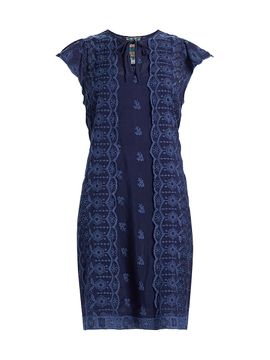 knee length dresses for ladies Kaimarie Mesh Dress - Johnny Was main image 0