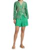 Johnny Was Women's Ellen Printed Silk Button-Front Shirt - 2