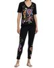 Johnny Was Women's Floral Embroidered V-Neck T-Shirt - 2