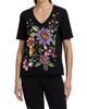 Johnny Was Women's Floral Embroidered V-Neck T-Shirt - 3
