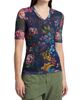 Johnny Was Women's Floral Mesh V-Neck Top - 4