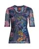 Johnny Was Women's Floral Mesh V-Neck Top - 8