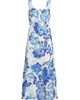 Johnny Was Women's Naidda Botanical Linen Bias-Cut Midi-Dress - 1