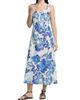 Johnny Was Women's Naidda Botanical Linen Bias-Cut Midi-Dress - 2
