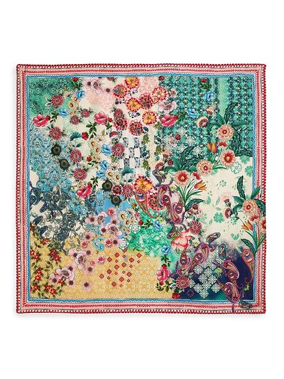 Johnny Was Women's Patchwork Silk Scarf