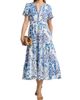 Johnny Was Women's Pintuck Tiered Midi-Dress - 3