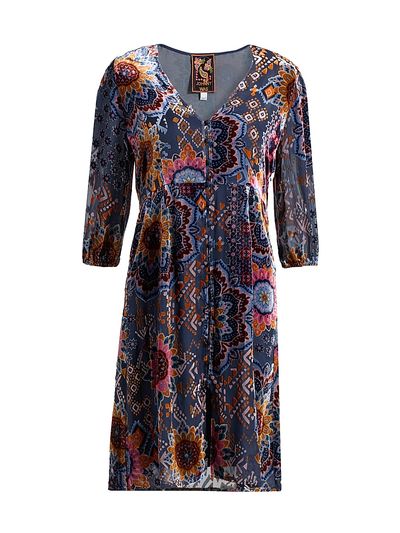Johnny Was Women's Plus Ryan Sisi Burnout Midi-Dress