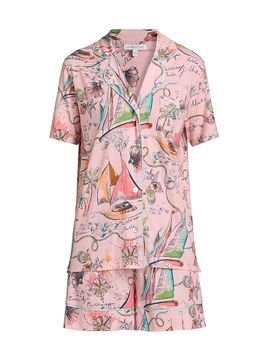 Johnny Was Women's Printed Cotton-Modal Short Pajamas