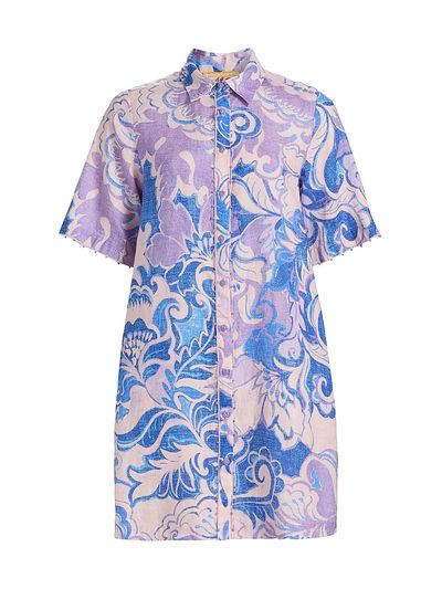 Johnny Was Women's Ravena Linen Shirtdress