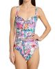 Johnny Was Women's Roseum Ruched Floral One-Piece Swimsuit - 3