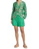 Johnny Was Women's The Audrey Flower Embroidered Drawstring Shorts - 2