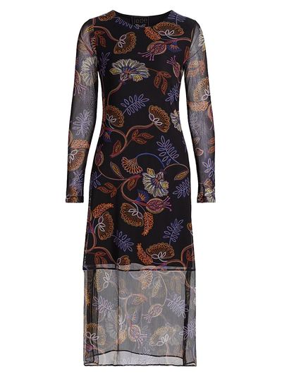 Johnny Was Women's Tulus Floral Mesh Midi-Dress