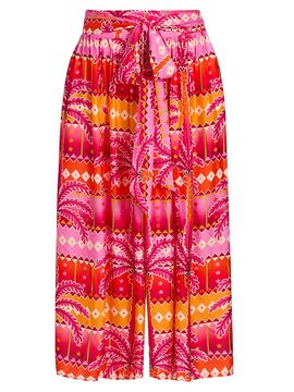 Johnny Was Women's Zahara Palazzo Cropped Pants