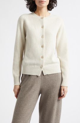 Johnstons of Elgin Johnstons of Elgin Blyth Lambswool Crewneck Cardigan