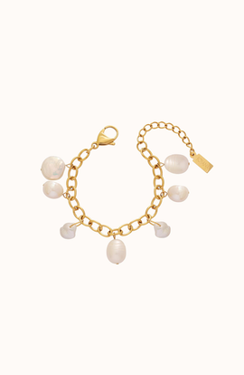 Joiana Jewelry Joiana Jewelry Harbour Strand Chunky Pearl Anklet Bracelet
