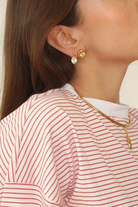 Joiana Jewelry Joiana Jewelry Lila Earrings in Lemon/Gold, Women's at Urban Outfitters