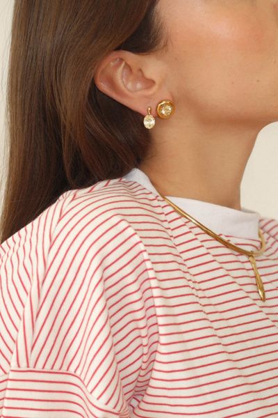 Joiana Jewelry Joiana Jewelry Lila Earrings in Lemon/Gold, Women's at Urban Outfitters