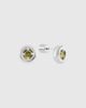 Joiana Jewelry Joiana Jewelry Lila Petite Earrings in Peridot/White Silver, Women's at Urban Outfitters - 1