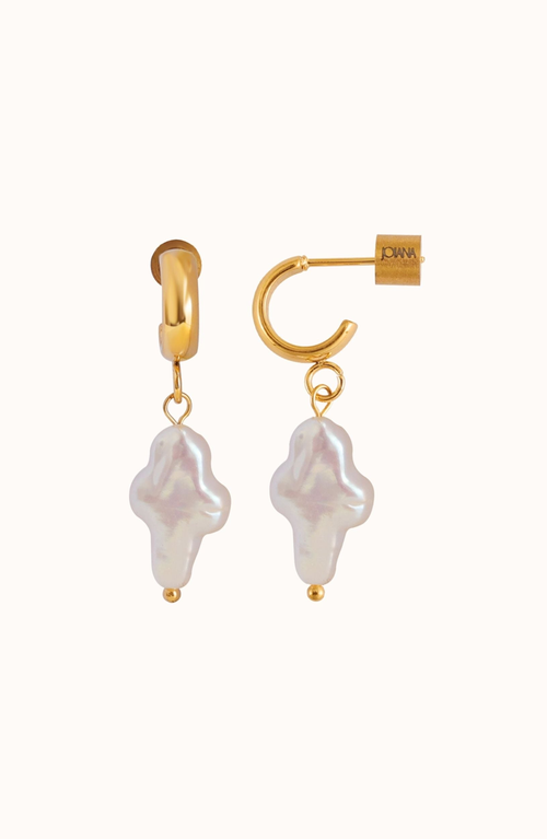 Joiana Jewelry Joiana Jewelry Mini Pearl Cross Earrings