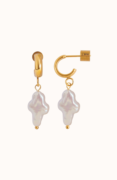 Joiana Jewelry Joiana Jewelry Mini Pearl Cross Earrings
