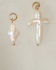 Joiana Jewelry Joiana Jewelry Pearl Cross Charm Pendant - 3