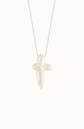 Joiana Jewelry Joiana Jewelry Pearl Cross Necklace
