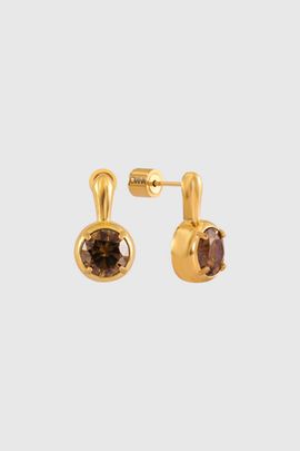 Joiana Jewelry Joiana Jewelry The Clement Earrings in Coffee/Gold, Women's at Urban Outfitters