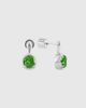 Joiana Jewelry Joiana Jewelry The Clement Earrings in Green Fig/White Silver, Women's at Urban Outfitters - 1