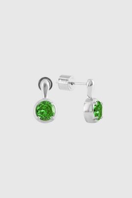 Joiana Jewelry Joiana Jewelry The Clement Earrings in Green Fig/White Silver, Women's at Urban Outfitters