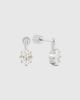 Joiana Jewelry Joiana Jewelry The Petite Romy Earrings in Crystal/White Silver, Women's at Urban Outfitters - 1