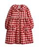 Jojo Maman Bebe JoJo Maman Bebe Girls' Embroidered Heart Pocket Collared Dress - 1