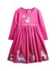Jojo Maman Bebe JoJo Maman Bebe Girls' Long Sleeve Applique Tulle Dress - 1