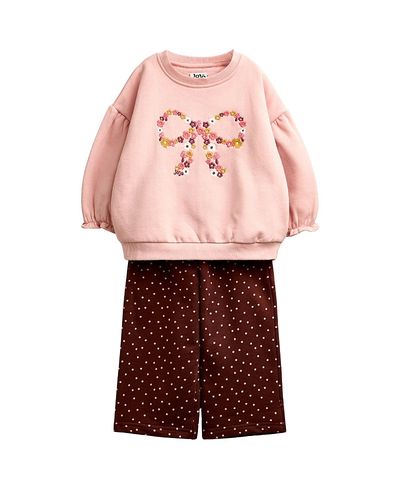 Jojo Maman Bebe JoJo Maman Bebe Girls' Sweatshirt & Trouser Outfit Set