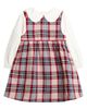 JOJO MAMAN BEBE JOJO MAMAN BEBE Plaid Cotton Pinafore Dress & Shirt Set - 1