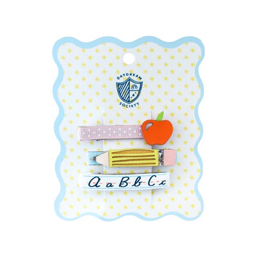 Jollity & Co. Jollity & Co. Back to School ABC Hair Bar Clip Set