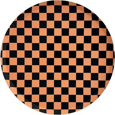 Jollity & Co. Jollity & Co. Checkered Halloween Plates