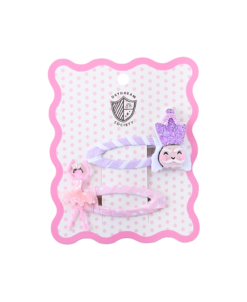 Jollity & Co. Jollity & Co. Nutcracker and Ballerina Female Hair Clips, Set of 2