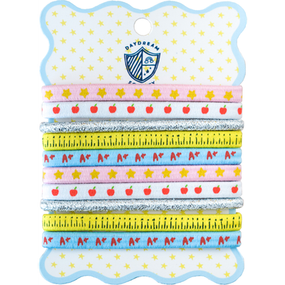 Jollity & Co. Jollity & Co. Smarty Pants Printed Pack of 10 Hair Tie Set