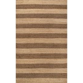 JONATHAN Y JONATHAN Y Jayden Rustic Farmhouse Woven Jute Stripe Area Rug