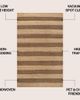 JONATHAN Y JONATHAN Y Jayden Rustic Farmhouse Woven Jute Stripe Area Rug - 3
