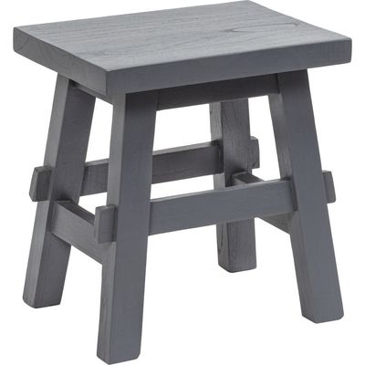 JONATHAN Y JONATHAN Y Revine Handcrafted Rustic Solid Wood Backless Accent Stool, Mindi Wood Decorative Small