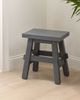 JONATHAN Y JONATHAN Y Revine Handcrafted Rustic Solid Wood Backless Accent Stool, Mindi Wood Decorative Small - 2