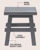 JONATHAN Y JONATHAN Y Revine Handcrafted Rustic Solid Wood Backless Accent Stool, Mindi Wood Decorative Small - 4