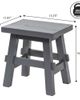 JONATHAN Y JONATHAN Y Revine Handcrafted Rustic Solid Wood Backless Accent Stool, Mindi Wood Decorative Small - 5