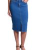 Jones New York Jones New York City Slit Front Denim Midi Skirt - 1