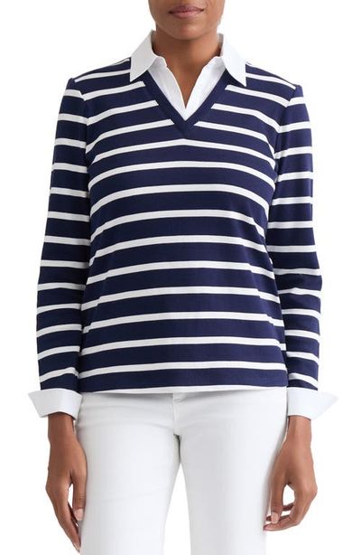 Jones New York Jones New York Cotton V-Neck Top